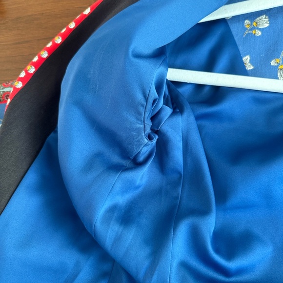 ALICE AND OLIVIA Macey Daffodil Palace Floral Scarf Print Linen Blazer Size 2 - Picture 9 of 16